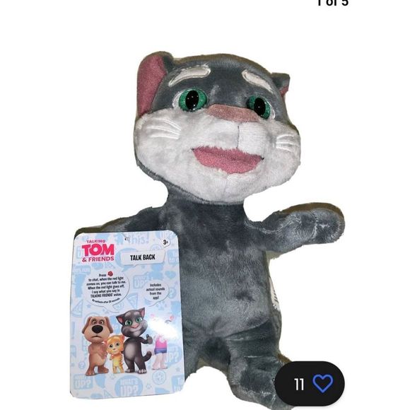 NWT TALKING TOM AND FRIENDS PLUSH - Picture 1 of 5
